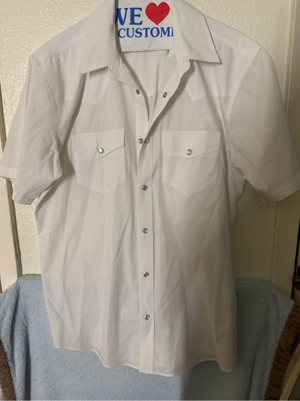 Gibson White Short-Sleeve Button-Down Shirt